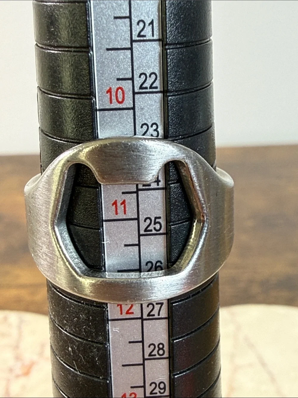 Stainless Steel Silver Bottle-Opener Ring for Men
